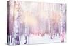 Winter Magic Birch Grove-Ataly-Stretched Canvas