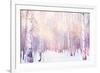 Winter Magic Birch Grove-Ataly-Framed Photographic Print