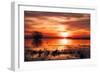 Winter Marsh Sunset, Central Valley, California-null-Framed Photographic Print