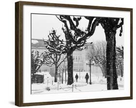 Winter, Mirabellgarten, Salzburg, Austria-Walter Bibikow-Framed Photographic Print