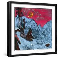 Winter Moonlit Night, 1919-Ernst Ludwig Kirchner-Framed Giclee Print