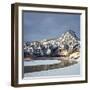 Winter Morning Along the Missouri River Near Hardy, Montana-John Lambing-Framed Photographic Print