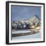 Winter Morning Along the Missouri River Near Hardy, Montana-John Lambing-Framed Photographic Print