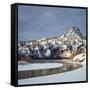 Winter Morning Along the Missouri River Near Hardy, Montana-John Lambing-Framed Stretched Canvas