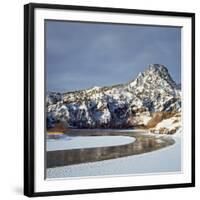 Winter Morning Along the Missouri River Near Hardy, Montana-John Lambing-Framed Photographic Print