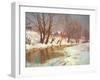 Winter Morning at a Stream-Walter Launt Palmer-Framed Giclee Print
