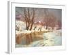 Winter Morning at a Stream-Walter Launt Palmer-Framed Giclee Print