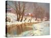 Winter Morning at a Stream-Walter Launt Palmer-Stretched Canvas