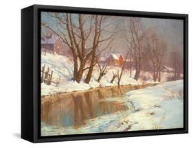 Winter Morning at a Stream-Walter Launt Palmer-Framed Stretched Canvas