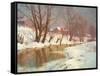 Winter Morning at a Stream-Walter Launt Palmer-Framed Stretched Canvas