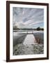 Winter Morning at Mallard Lake at the Lower Moor Farm Nature Reserve-David Hall-Framed Photographic Print