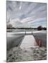 Winter Morning at Mallard Lake at the Lower Moor Farm Nature Reserve-David Hall-Mounted Photographic Print