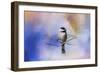 Winter Morning Chickadee-Jai Johnson-Framed Giclee Print