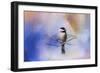 Winter Morning Chickadee-Jai Johnson-Framed Giclee Print