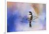 Winter Morning Chickadee-Jai Johnson-Framed Giclee Print