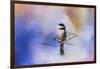 Winter Morning Chickadee-Jai Johnson-Framed Giclee Print