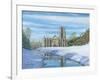 Winter Morning - Fountains Abbey Yorkshire-Richard Harpum-Framed Art Print