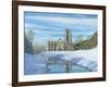 Winter Morning - Fountains Abbey Yorkshire-Richard Harpum-Framed Art Print