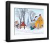 Winter Morning in Baie-St-Paul-Clarence Alphonse Gagnon-Framed Premium Giclee Print