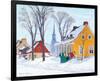 Winter Morning in Baie-St-Paul-Clarence Alphonse Gagnon-Framed Premium Giclee Print