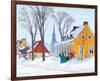 Winter Morning in Baie-St-Paul-Clarence Alphonse Gagnon-Framed Premium Giclee Print