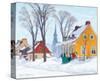 'Winter Morning in Baie-St-Paul' Stretched Canvas Print - Clarence ...