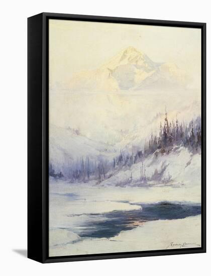 Winter Morning, Mount Mckinley, Alaska-Sidney Laurence-Framed Stretched Canvas