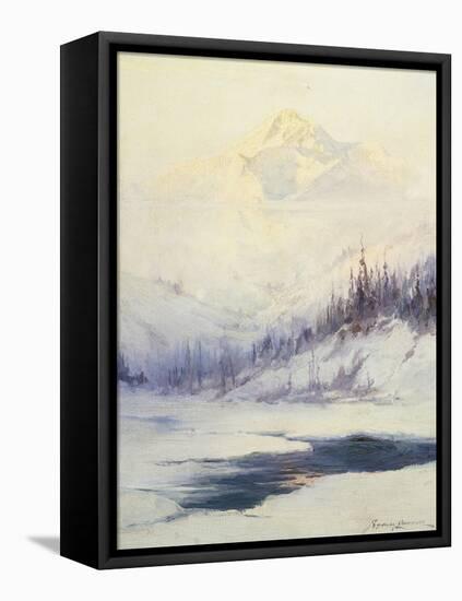 Winter Morning, Mount Mckinley, Alaska-Sidney Laurence-Framed Stretched Canvas