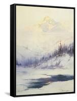 Winter Morning, Mount Mckinley, Alaska-Sidney Laurence-Framed Stretched Canvas