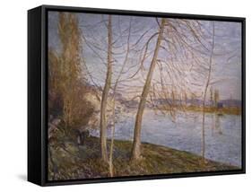 Winter Morning - Veneux. Matin D'Hiver - Veneux, 1878-Alfred Sisley-Framed Stretched Canvas