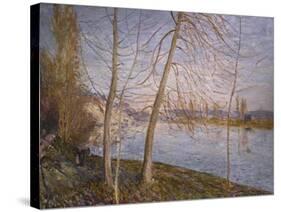 Winter Morning - Veneux. Matin D'Hiver - Veneux, 1878-Alfred Sisley-Stretched Canvas