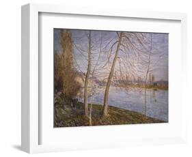 Winter Morning - Veneux. Matin D'Hiver - Veneux, 1878-Alfred Sisley-Framed Giclee Print