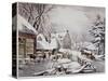 Winter Morning-Currier & Ives-Stretched Canvas