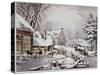 Winter Morning-Currier & Ives-Stretched Canvas