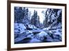 Winter Mountain River- Beskid Mountains, Poland-Gorilla-Framed Photographic Print