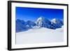 Winter Mountains, Panorama - Snow-Capped Peaks of the Italian Alps-Gorilla-Framed Photographic Print