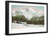 Winter, Mt. Washington, White Mountains, New Hampshire-null-Framed Art Print