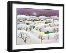 Winter Night, 1971-Radi Nedelchev-Framed Giclee Print