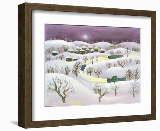 Winter Night, 1971-Radi Nedelchev-Framed Giclee Print