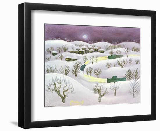 Winter Night, 1971-Radi Nedelchev-Framed Giclee Print