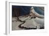 Winter night at fjellstolen-Nikolai Astrup-Framed Giclee Print