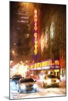 Winter night in New York II-Philippe Hugonnard-Mounted Giclee Print