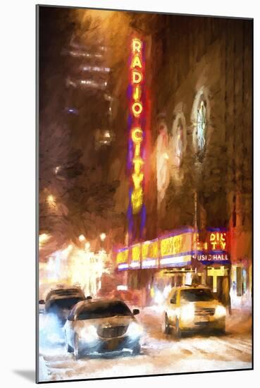 Winter night in New York II-Philippe Hugonnard-Mounted Giclee Print