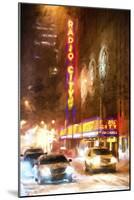 Winter night in New York II-Philippe Hugonnard-Mounted Giclee Print