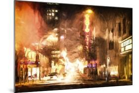 Winter night in New York-Philippe Hugonnard-Mounted Giclee Print