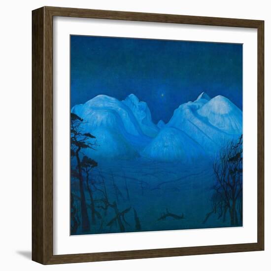 Winter Night in the Mountains-Harald Sohlberg-Framed Giclee Print