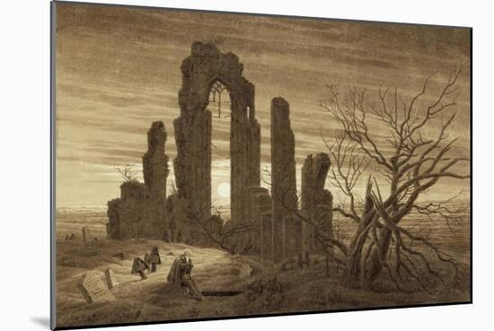 Winter - Night - Old Age and Death (From the Times of Day and Ages of Man Cycle), 1803-Caspar David Friedrich-Mounted Giclee Print