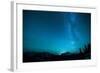 Winter Night Sky over Glacier National Park, Montana-Steven Gnam-Framed Photographic Print