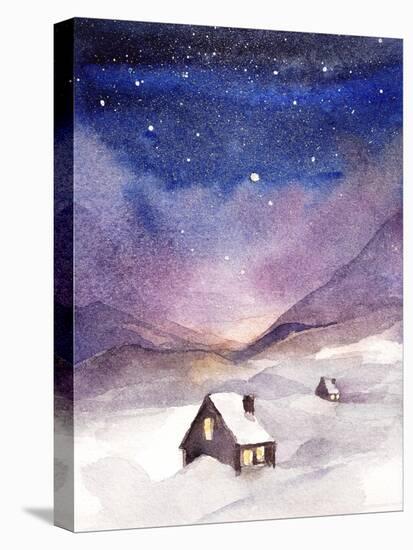 Winter Night-Irina Trzaskos Studios-Stretched Canvas