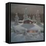 Winter Night-Bror Lindh-Framed Stretched Canvas